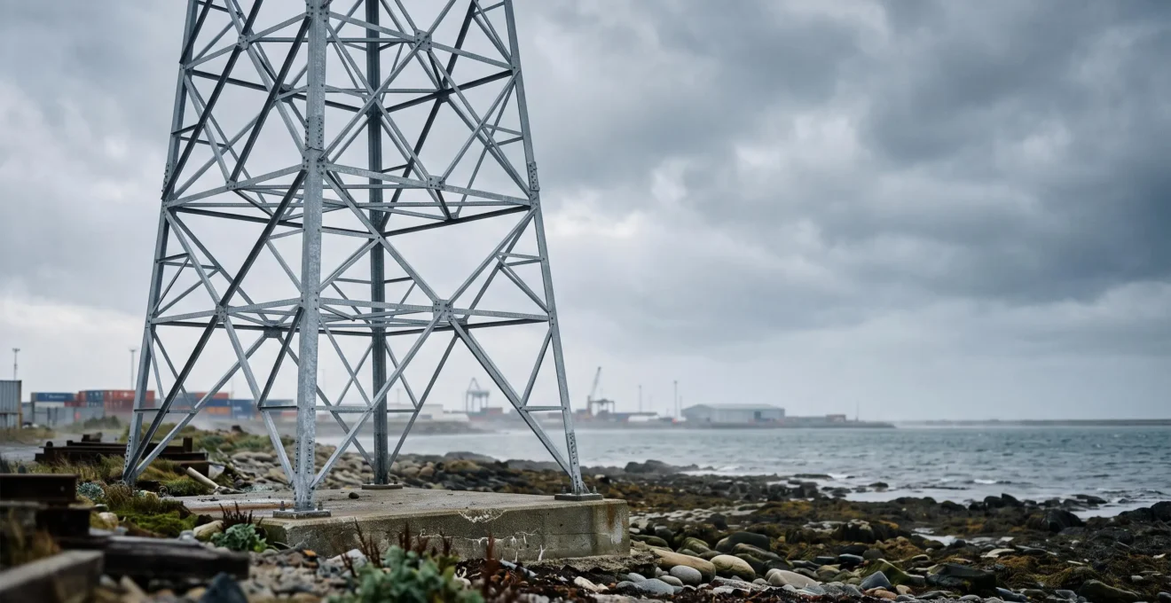 Structure métallique galvanisée résistant à un environnement extérieur sévère en bord de mer